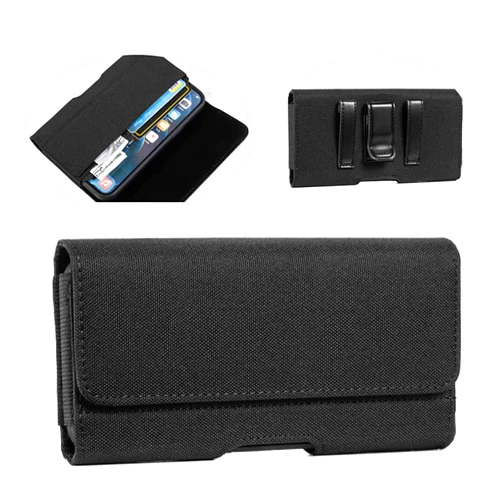 YHENCY Nylon Phone Holster Belt Clip Case for Samsung Galaxy S25+ S24 Plus S23 Plus S22+ S24 FE S23 FE S21 FE A54 A53 A52 A25 A35 A15, iPhone 15 14 13 12 Pro Max 16/15 Plus, Pixel 8 Pro Belt Pouch Holder