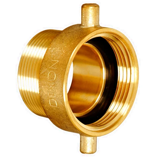 Dixon HA1515T Brass Fire Equipment, Hydrant Adapter with Pin Lug, 1-1/2
