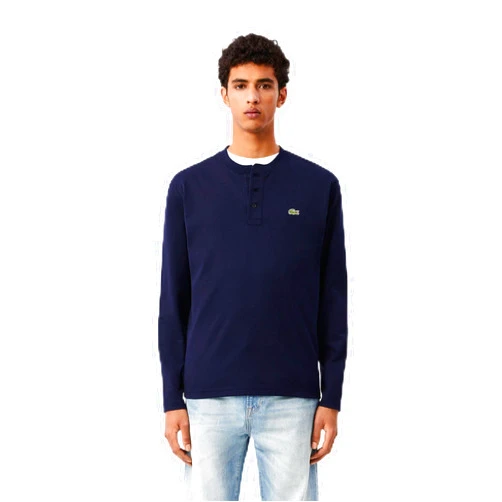 Lacoste Men's Long Sleeved Cotton Jersey T-Shirt