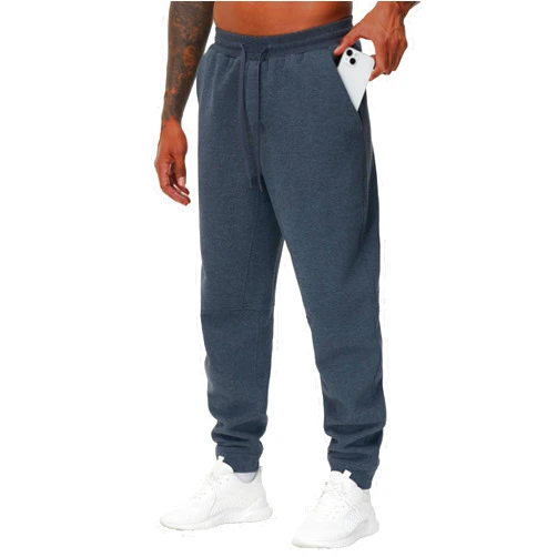 THE GYM PEOPLE Men's Fleece Workout Sweatpants Drawstring Tapered Running Lounge Jogger Pants with Pockets