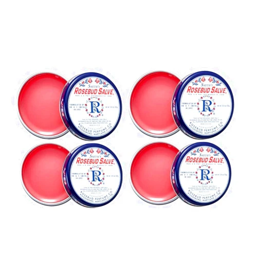ROSEBUD PERFUME Smith's Rosebud Salve Tin .8 oz (Pack of 4)