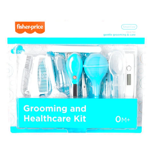 Smart Care Fisher-Price 16-Piece Baby Grooming & Healthcare Kit, Newborn Essentials Gift Set, Baby Care Kit