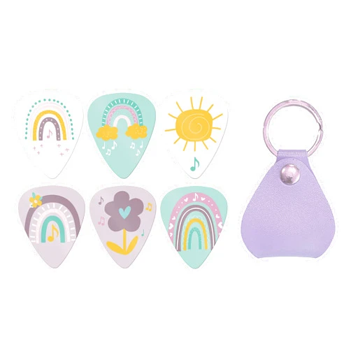 Clayton Custom 12 Musical Rainbow Guitar Picks for Kids, Guitar Picks for Children, Learn to Play Guitar, Gift, Guitar, Girl Guitar Picks, Boy Guitar Picks, Music (Precious Unicorns)