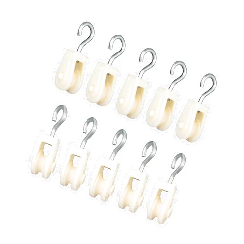 ROSKIO Plastic Pulley Mini 10Pcs DIY School Pulley Frame Project