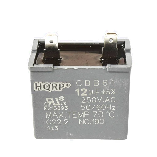 HQRP 12uf Refrigerator Capacitor Compatible with Hotpoint WR55X20800 WR62X79 JSU21X126 WR55X24064 PS305006 Replacement UL Listed
