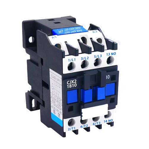 XMHF AC Contactor CJX2-1810 220V 25A 50/60Hz Coil 3P 3 Phase Rail Motor Controler Rail Mount Contactor