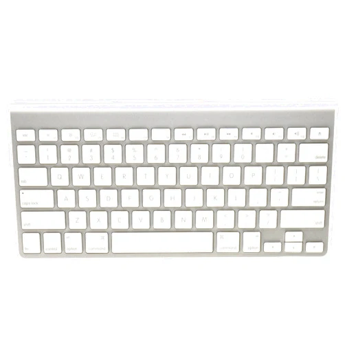 Apple Wireless Keyboard with Bluetooth - Silver (Renewed)