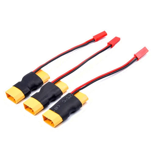 FPVDrone XT60 Male to Female Connectors with JST Female in-line Lipo Battery Connector Adapter for RC Multicopter Quadcopter