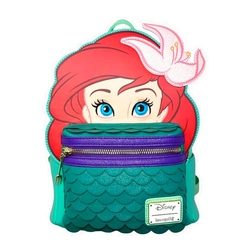 Loungefly Disney The Little Mermaid Ariel Cosplay Womens Double Strap Shoulder Bag Purse