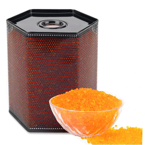 SmKitGod 1500Gram（3.3 LBS）Reusable Orange Indicating Silica Gel Desiccant Beads Canister for Moisture Control,Rechargeable Silica Gel Beads with Cobalt Chloride Free