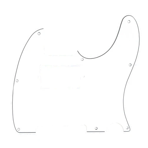 Musiclily 8 Hole Humbucker Tele Pickguard HH Guitar Pick Guard Scratch Plate for USA/Mexican Fender Telecaster Standard Electric Guitar, 3 Ply Parchment