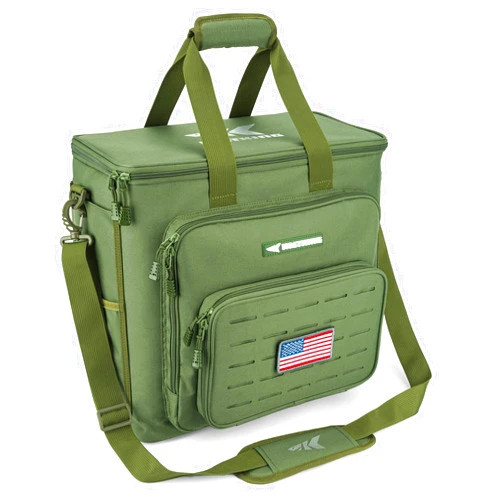 KastKing Karryall Fishing Tackle Bags for Saltwater or Freshwater Fishing - Water Resistant Material - Fishing Gear Storage - Large Green