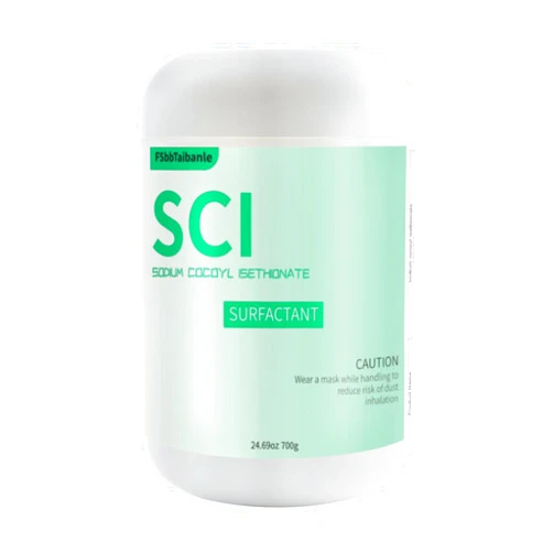 FSbbTaibanle 24.69 oz Sodium Cocoyl Isethionate, Premium Sodium Cocoyl Isethionate (SCI) Powder, Amazing Bubbles, Gentle on Skin, Biodegradable, Suitable for Making Bath Bombs
