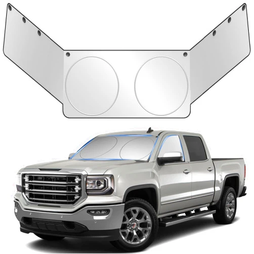 Motomate Windshield Sun Shade- Front and Side Window Sun Cover Block Sun Heat Protect Vehicle Interior Accessories Sunshades Prevent Prying and Protect Privacy (Front + Side（L）)