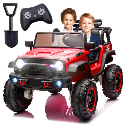 BCARORUR 24V 2 Seater Kids Ride On Car Truck with 4x100W Powerful Engine, 20