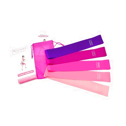 Bullbands Resistance Bands 5 Level Rubber Training Pull for Sports Pilates Expander Fitness Gym Workout Equipment- Comes with Carry Bag and Workout Guide