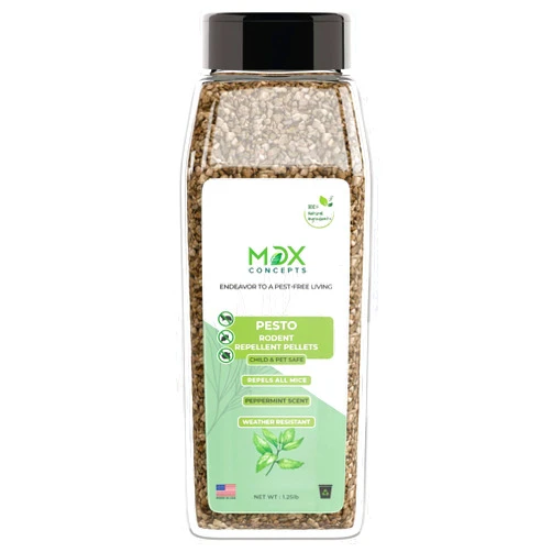 MDXconcepts Pesto Rodent Organic Peppermint Oil Pellets –Made in USA - 100% Naturally Derived – Effective for Up to One Year – Gets Rid of All Mice and Rats - 1.25lbs