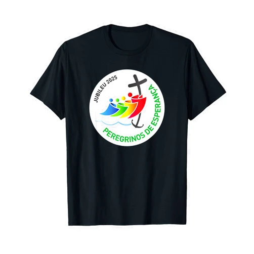 VISITE NOSSA LOJA - Jubileu Católico 2025 (PORTUGUESE) Jubileu Católico 2025 – Peregrinos da Esperança T-Shirt