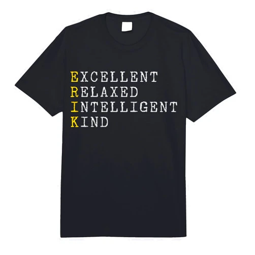 CQ First Name Erik Design for Men and Women Erik Adjectives Personalised, Erik Name, Mann Erik Comfort Colors Adult Heavyweight T-Shirt