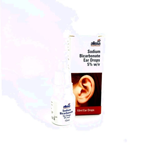 Alissa Healthcare Sodium Bicarbonate Ear Drops | Softens, Removes Ear Wax | Eases Discomfort | 2 x 10ml Bottles