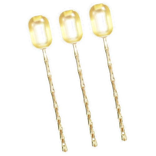 Xusmyzm Measuring Spoons 1 Teaspoon Scoops B-Gold Coffee Measuring Scoop Set of 3