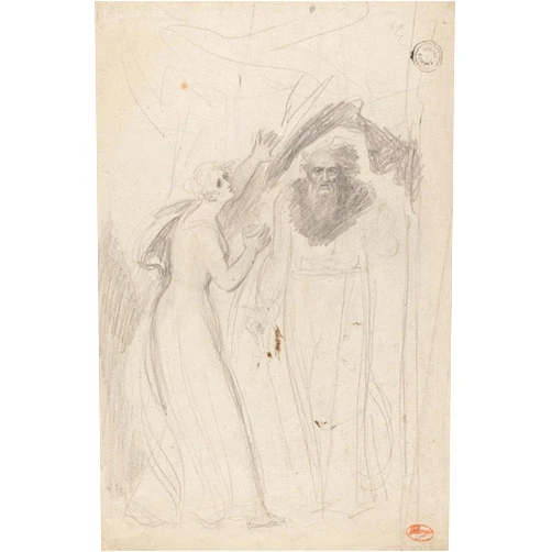 ArtDirect Prospero and Miranda (Ca. 1787) 9x14 UnFramed Art Print Poster Ready for Framing by George Romney