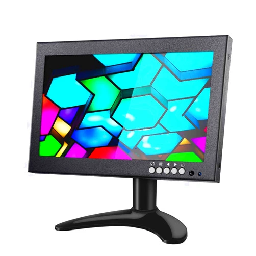 Eyoyo 8 inch Small HDMI LCD Monitor, Portable 1280x720 16:9 IPS Metal Housing Screen Support HDMI/VGA/AV/BNC Input with Wall Bracket&Remote Control for PC, CCTV,Security Camera,Raspberry pi Computer