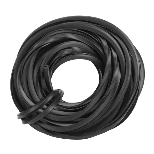POCREATION Black Rubber Strip Line Cable with Greenhouse Accessories Supplies for Glass Sealing, Durable and Easy to Use (10m / 32.8ft)