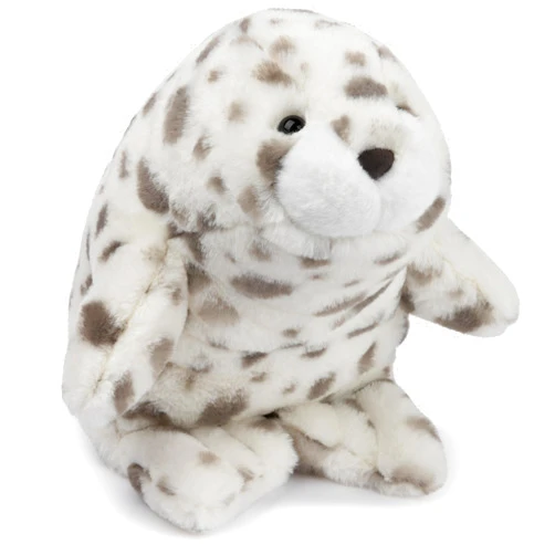 GUND Nuri Leopard Seal Plush, Premium Stuffed Animal for Ages 1 and Up, White/Gray, 10”