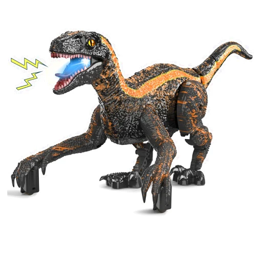 DFGEE Remote Control Dinosaur Toys for kids 3-5, Boys Toys for 3 4 5 6 Year Old Gifts Electronic RC Educational Walking, Jurassic Velociraptor Toys 8-12 Robot with Light Sounds Rechargeable