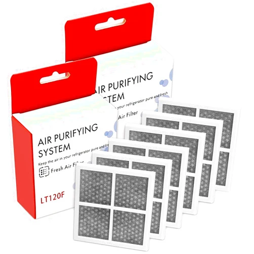 Funmit LT120F Refrigerator Air Filter Replacement for LG LT120F Kenmore Elite 46-9918 469918 9918 Replaces ADQ73214402 ADQ73214403 ADQ73214404-6 Pack
