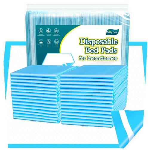 SOFYFINE 50 Count Bed Pads with Adhesive Strip 30