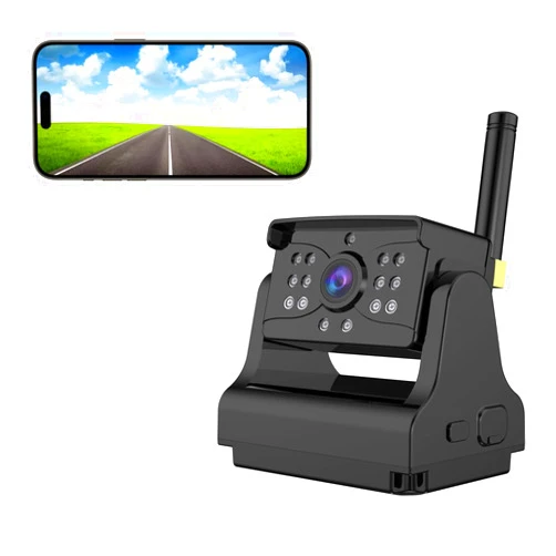 Casoda Latest Wireless Backup Camera, Ultra Smooth and Crystal Clear Video, Strong Magnetic Easy to hook Truck Trailer, 5.8GHz Wifi Signal HD1080P Rechargeable Rear View Camera for Truck Trailer Camper