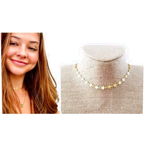 Handmade Gold Star Necklace Sarah Cameron Obx Inspired