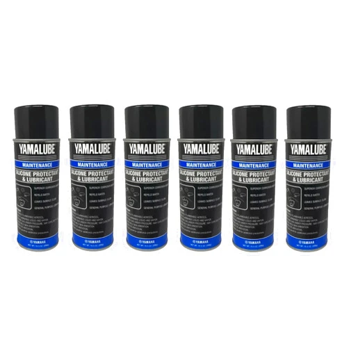 Generic Jet Skis International 6 Pack for Yamaha Yamalube Silicone Protectant & Lubricant Acc-SLCNS-PR-AY Contains Six Cans (10.5oz Each)