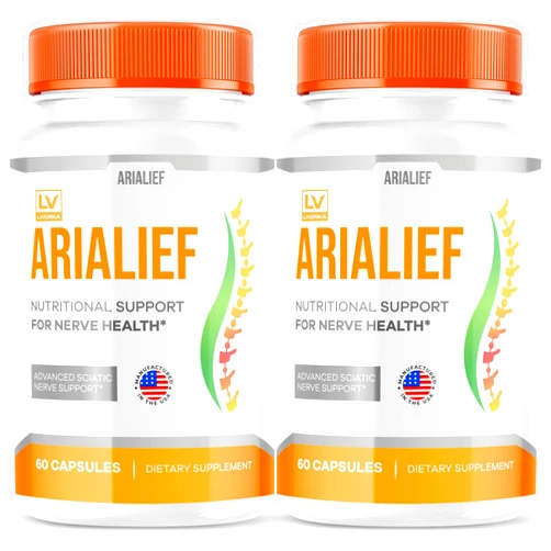LIVORKA (2 Pack) Arialief Capsules for Sciatica, Arialeaf Nutritional Support for Nerve Health, Arialeaf Prime Palm Sciatica, Aria Leaf Primepalm Aria LIEF Vitamin, 2 Months