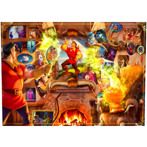 Ravensburger Disney Villainous: Gaston 1000 Piece Jigsaw Puzzle for Adults - 16889 - Every Piece is Unique, Softclick Technology Means Pieces Fit Together Perfectly