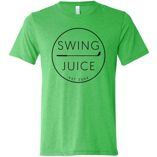 SwingJuice Golf T-Shirt Retro Crew Neck Short Sleeve Funny Golf Shirt for Men and Women