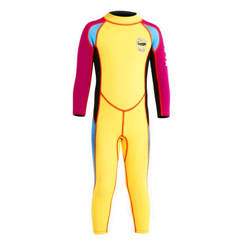 DIVE & SAIL Kids Boys Girls 2.5mm Neoprene Wetsuit Thermal One Piece Swimsuit UV Protection Rash Guard