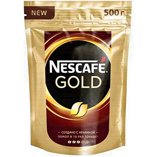 NESCAFÉ GOLD Nescafe Gold 500gr Instant coffee 2pcs in set, 2.2 lb (1kg)
