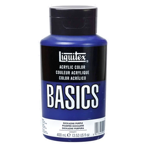 Liquitex BASICS Acrylic Paint, 13.5-oz bottle, Dioxazine Purple