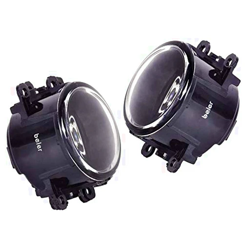 beler A Pair Driver Passenger Sides Fog Light Lamp 55W Waterproof Front Bumper Driving Lights Replacement in Box for Acura Honda Ford Nissan Subaru Lincoln Suzuki (H11 Bulbs)