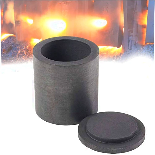 TMISHION 40*40mm High Purity Jewelry Tools Graphite Melting Crucible Casting With Lid Cover Crucible Furnace