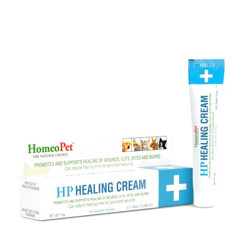 HomeoPet HP Healing Cream, Natural Support for Pet Wound Healing, Skin-Healing Cream for Dogs and Cats, 14 Grams