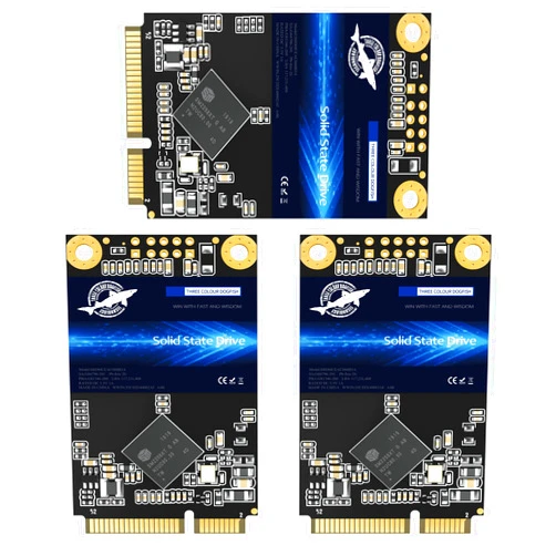 THREE COLOUR DOGFISH SSD MSATA 256GB Dogfish High Performance Internal Solid State Drive for Desktop Laptop 3 Unit Package Pack [256GB(3 Packs),MSATA]