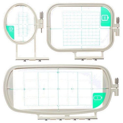 New brothread Embroidery Machine Hoop 3 in 1 Set (SA431+SA432+SA434) for Brother SE625 SE600 SE425 SE400 PE550D PE540D PE535 PE525 PE500 LB5000 LB7000 LB6800 Innovis 990D/900D & BabyLock Sofia 2 Verve