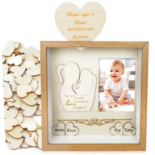 RAXIFU Baby Shower Guest Book Alternatives Set Baby Shower Guestbook with 8