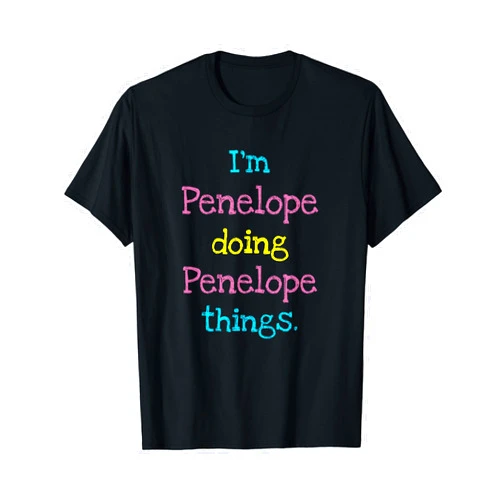 Kids Clothes Co Penelope Cute Personalized Text Kid's Gift Top For Girls T-Shirt