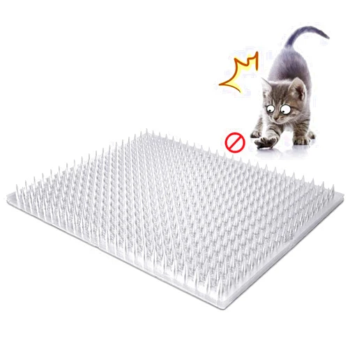 Aocoray 8 Pack Cat Deterrent Outdoor/Indoor Scat Mat, Pet Deterrent Training Mats, Keep Cats/Dogs Away Plastic Mats with Spikes, 12 Sq.ft, 16 x 13 Inches