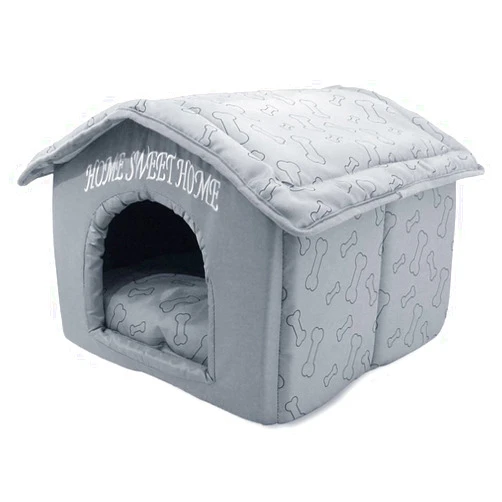 Best Pet Supplies Portable Indoor Pet House – Perfect for Cats & Small Dogs, Easy To Assemble – Silver